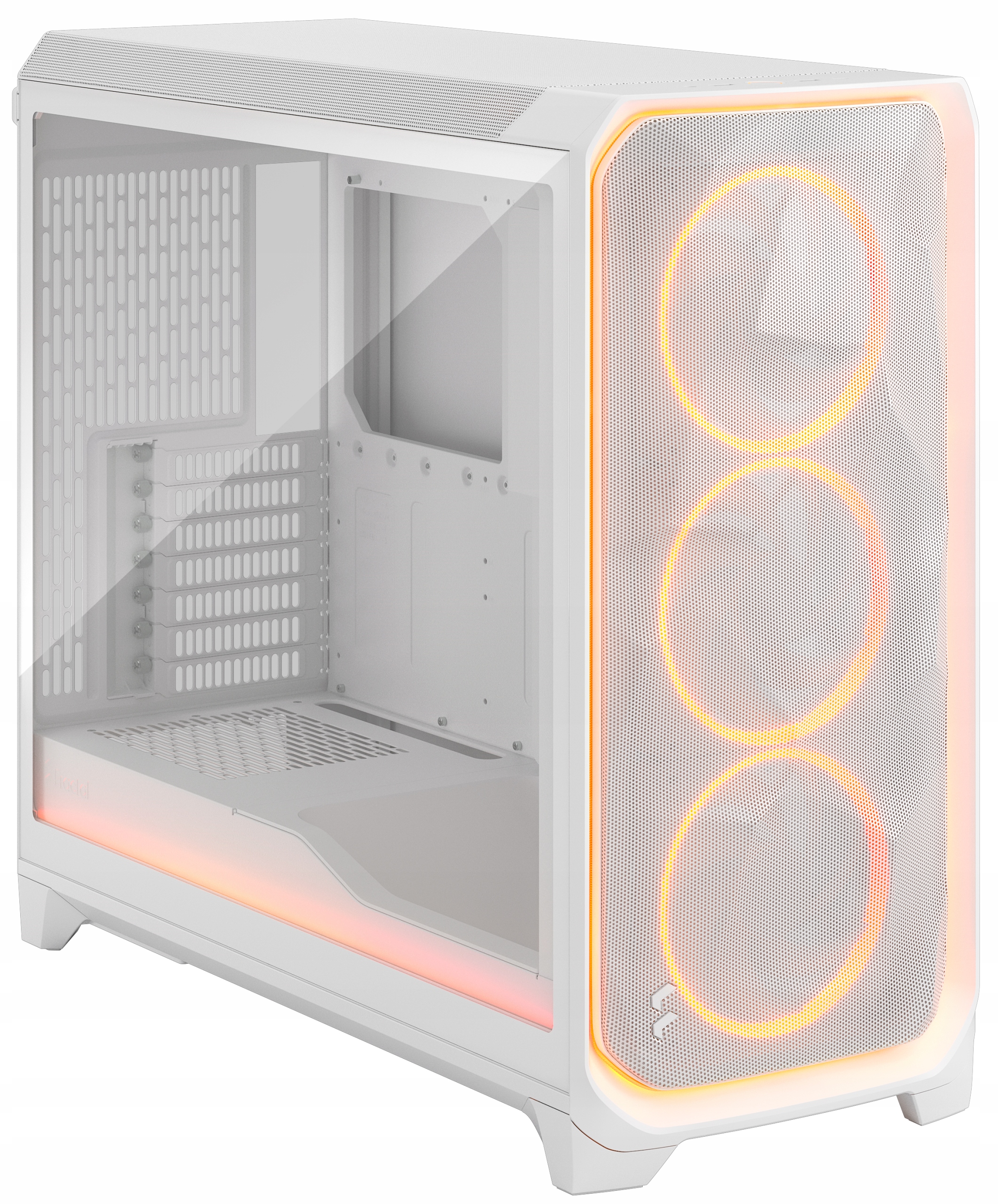Počítačová skrinka Fractal Design Meshify 3 Ambience ProRGB, biela, TG, číra